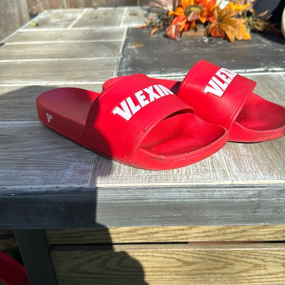 VLEXIN Red Slides Size US W 5/ EU 9
